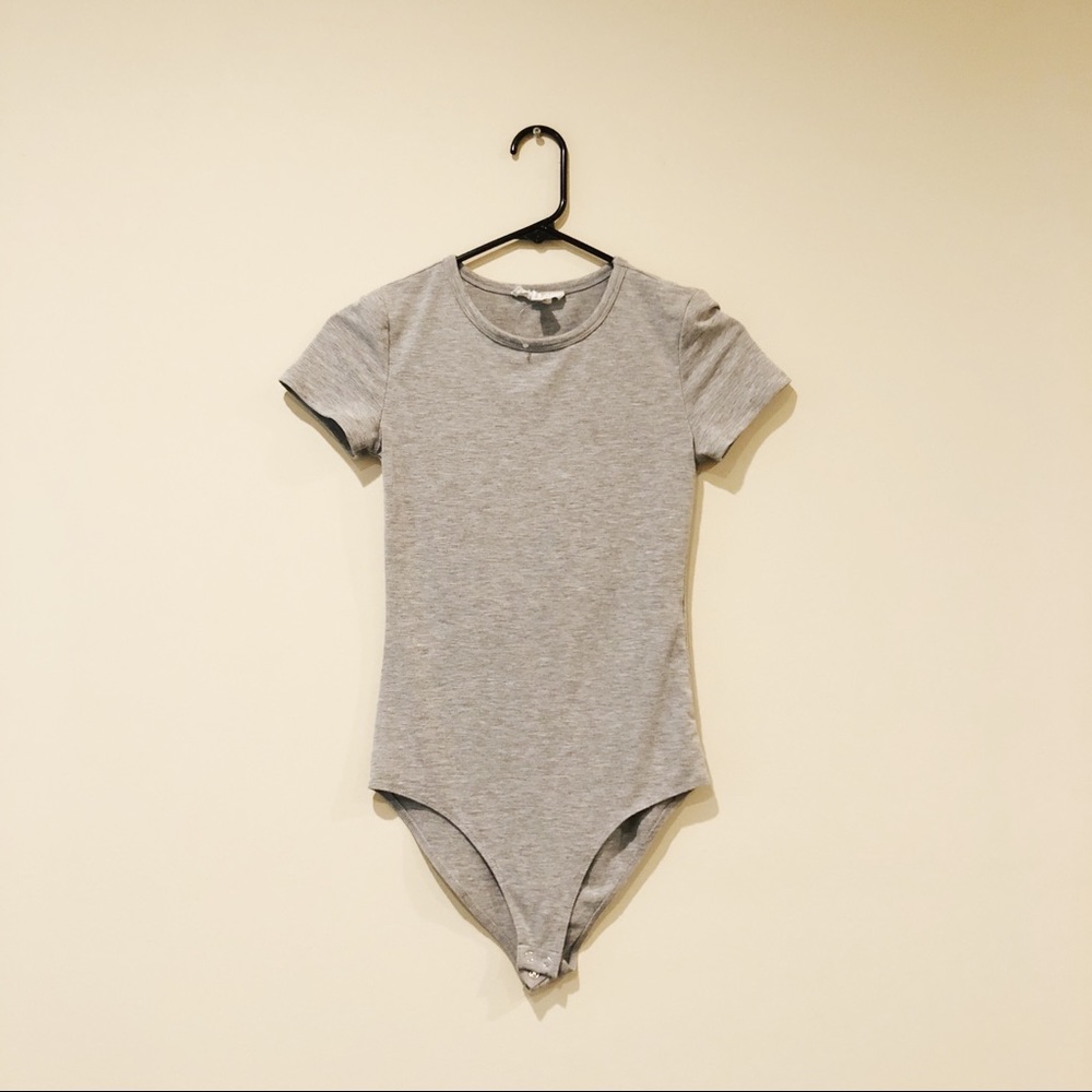 Grey T Shirt Bodysuit